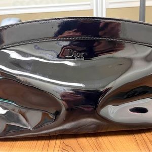 Dior Shiny Black Makeup Bag